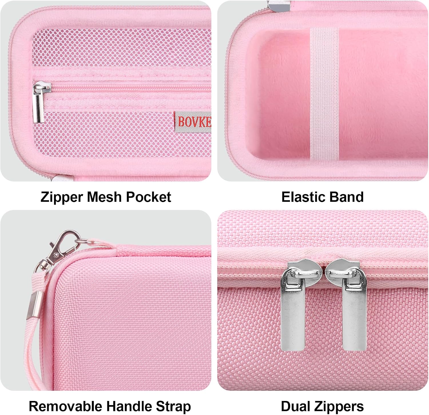 Thumbnail 4 de BOVKE 2-in-1 Camera Case for Sony ZV-1 — Silicone Skin + Hard Case Bundle (Pink)