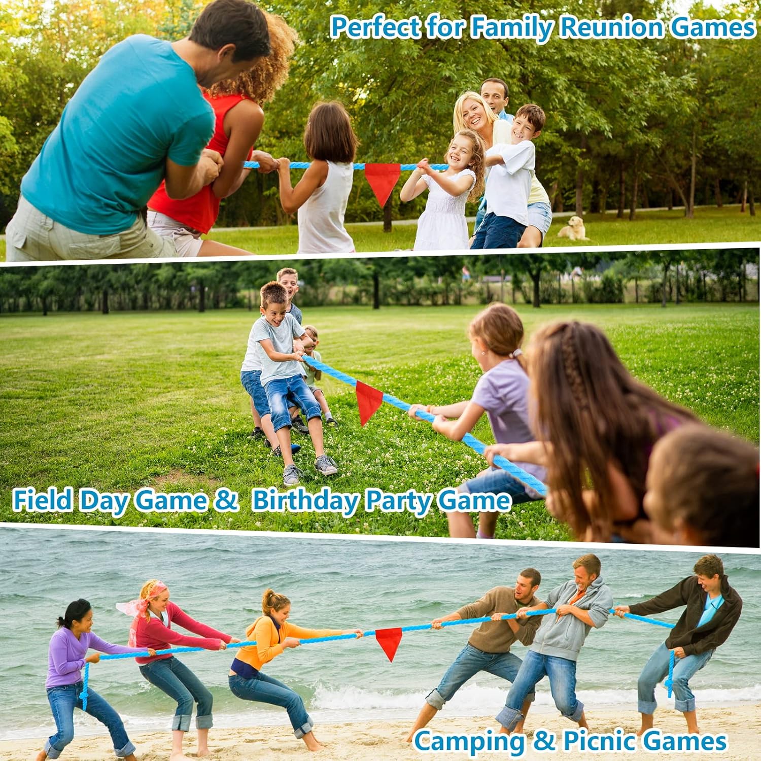 Thumbnail 6 de CWLAKON 6m Tug of War Rope for Kids & Adults – Outdoor Sports Day Kit