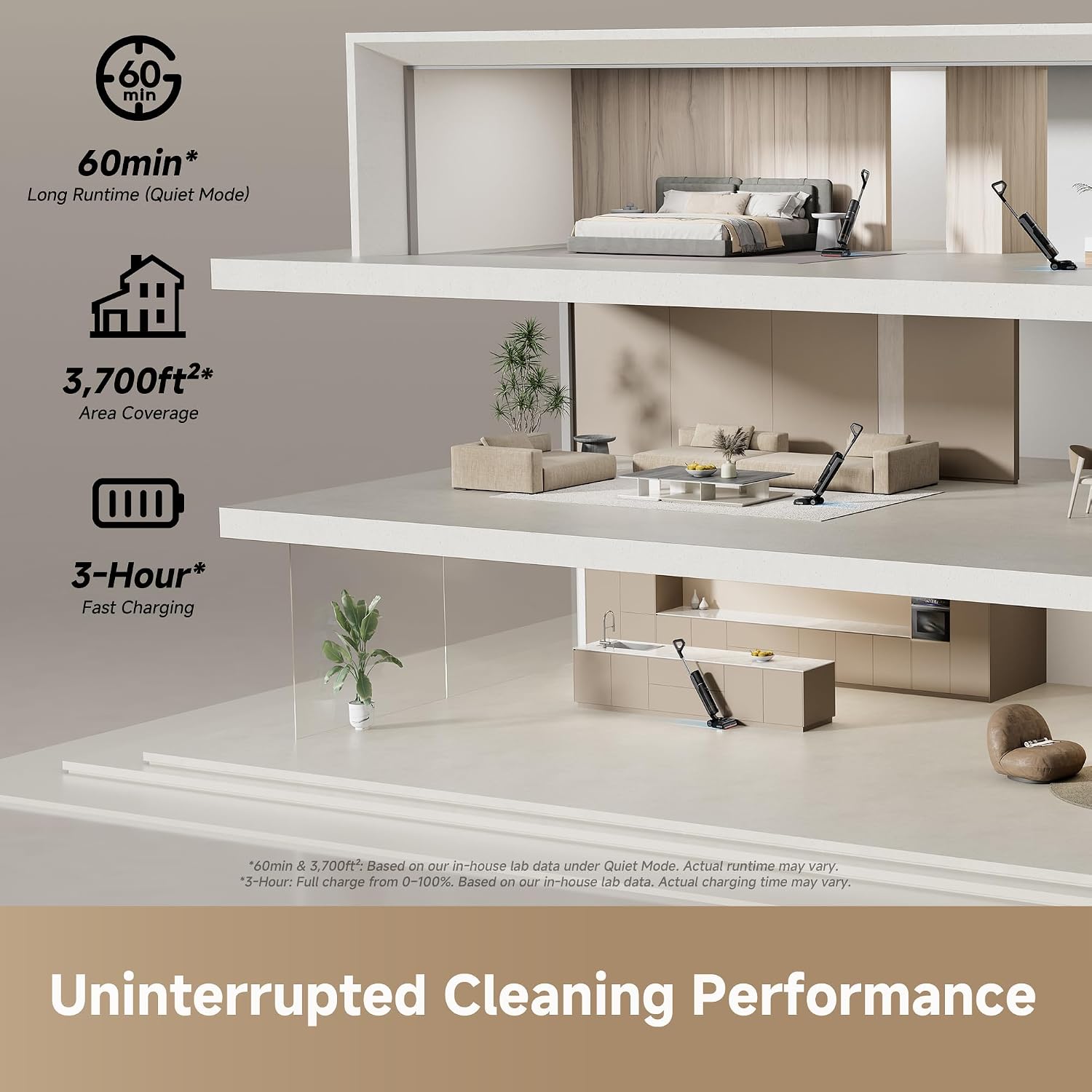 Thumbnail 6 de DREAME H15 Pro CarpetFlex Cordless Vacuum Mop with Dual Brushes