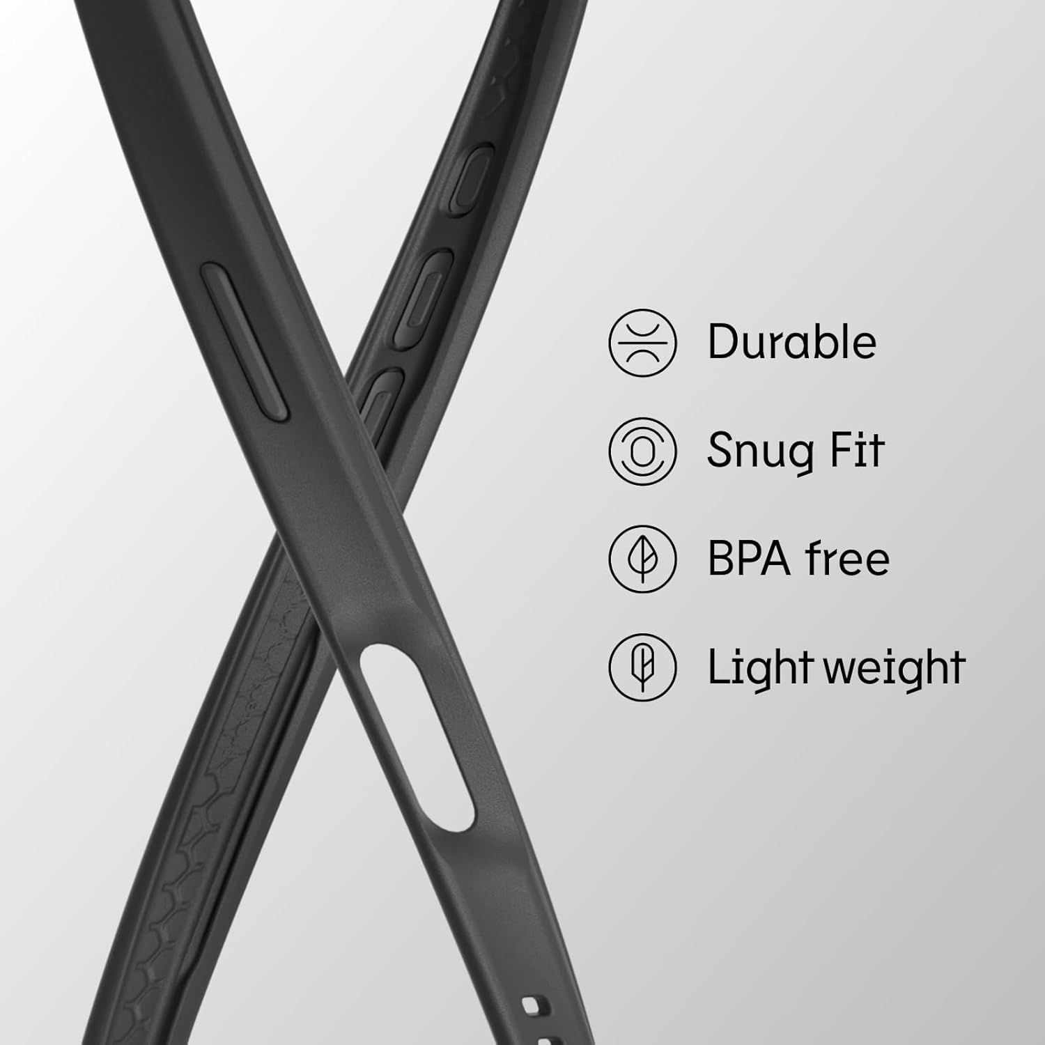 Thumbnail 3 de RHINOSHIELD CrashGuard Bumper Case for iPhone 16 Pro Max (Black) – slim shock protection