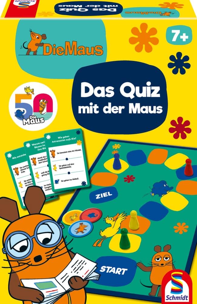 Detalle de Schmidt Spiele 40613 - Quiz mit der Mouse, Gioco da Tavolo Multicolore