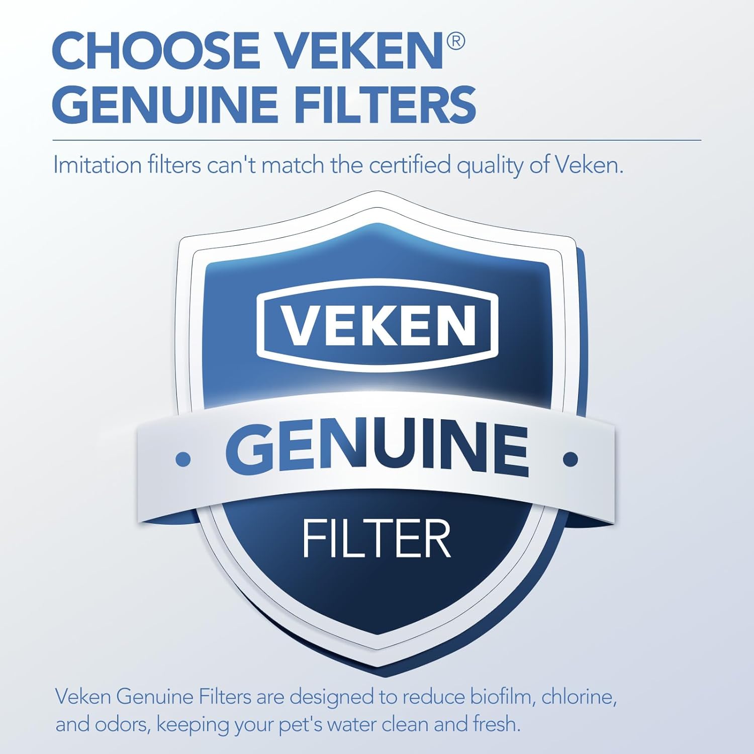 Detalle 2 de Veken Cat Water Fountain Filters 8-pack for 50oz