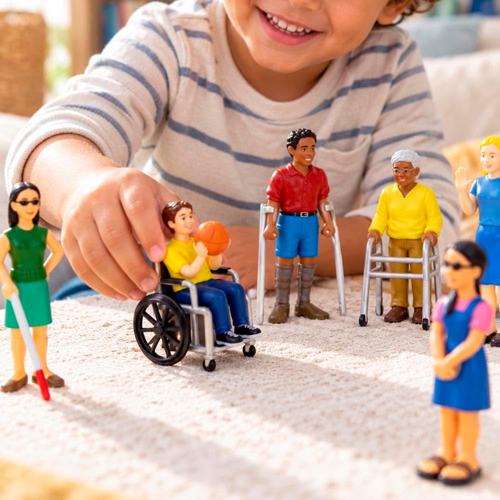 Detalle de Miniland Miniland27389 – wielobarwny zestaw figurek edukacyjnych, 14 cm