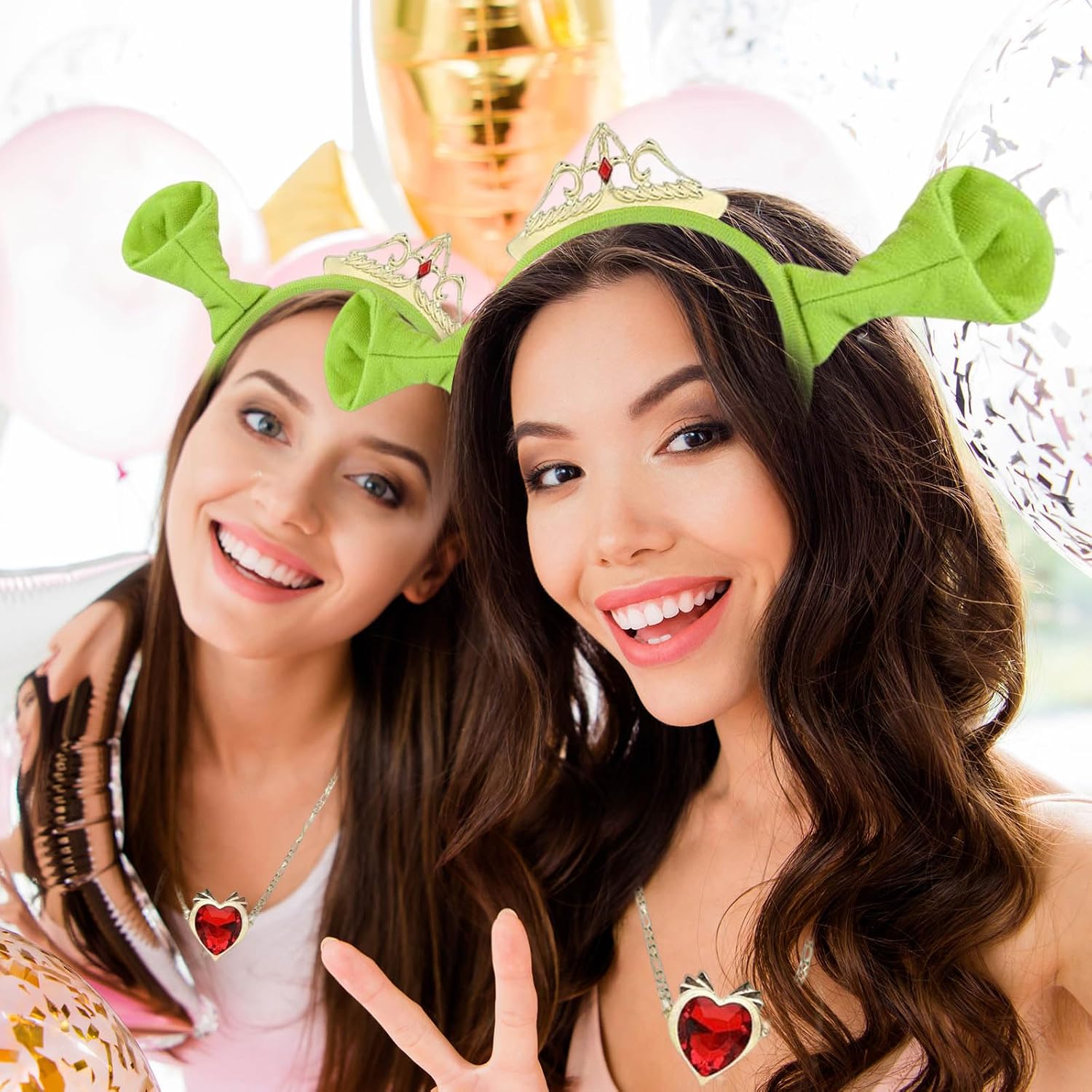 Thumbnail 5 de Tiny Chou Green Ogre Ears Headband for Fiona-Inspired Cosplay