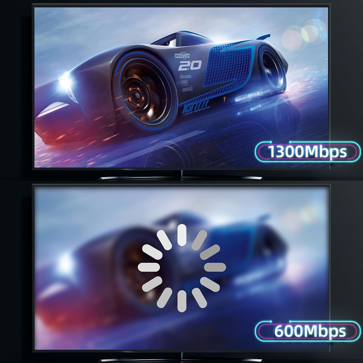 Thumbnail 3 de ElecMoga Wifi Dongle 1300Mbps dual‑band USB adapter 📶