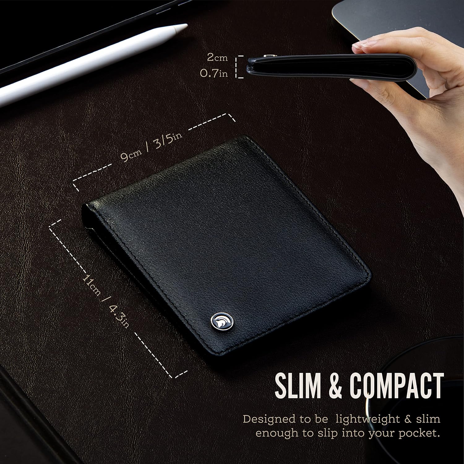 Thumbnail 4 de POWR Mens Wallet RFID Bifold, 6 Slots 🧾