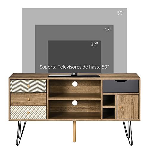 Thumbnail 4 de HOMCOM Mueble de TV 4 Cajones 🛋️ para Televisor hasta 50"