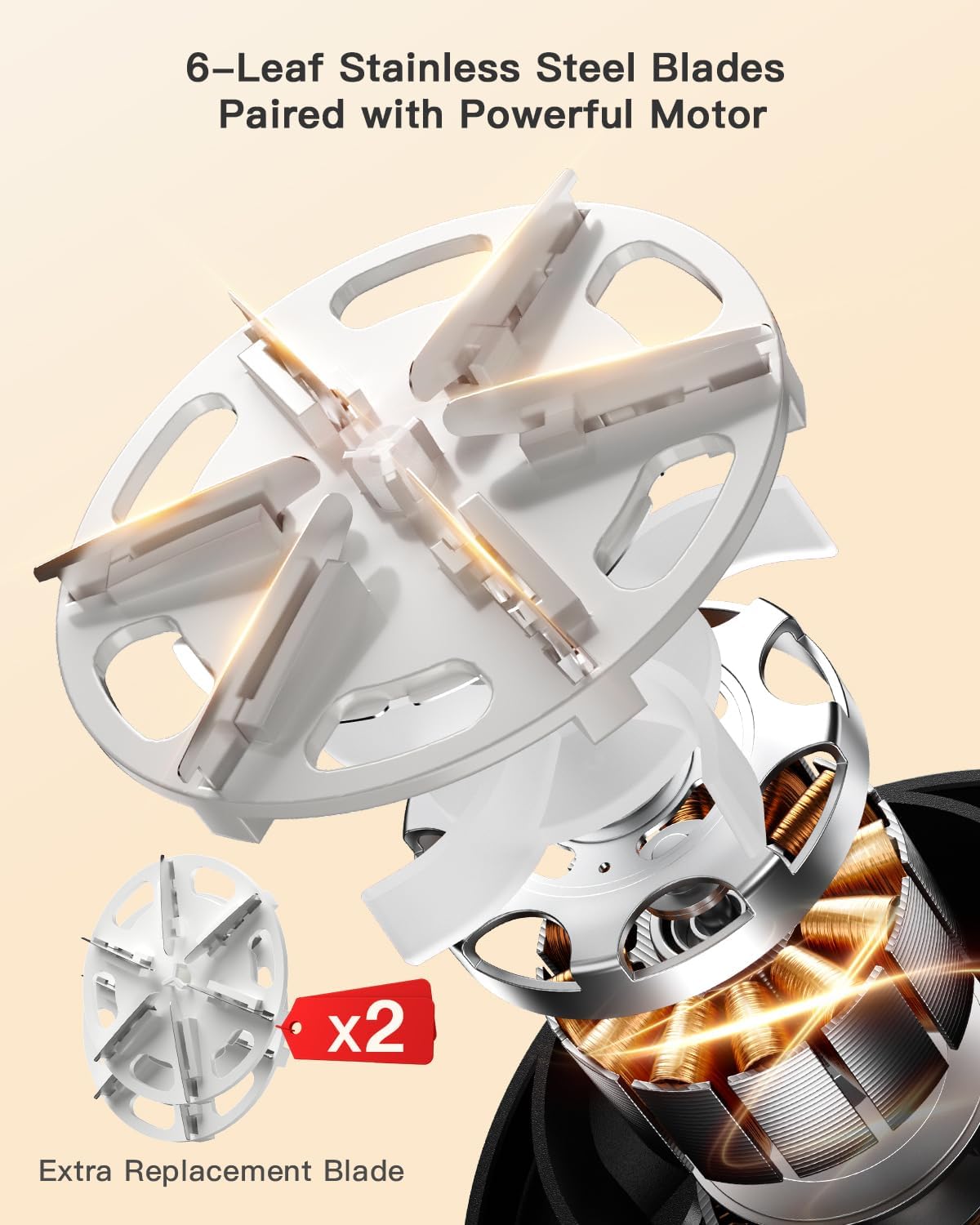 Detalle 2 de coldSky Fabric Shaver with 6-Leaf Blades