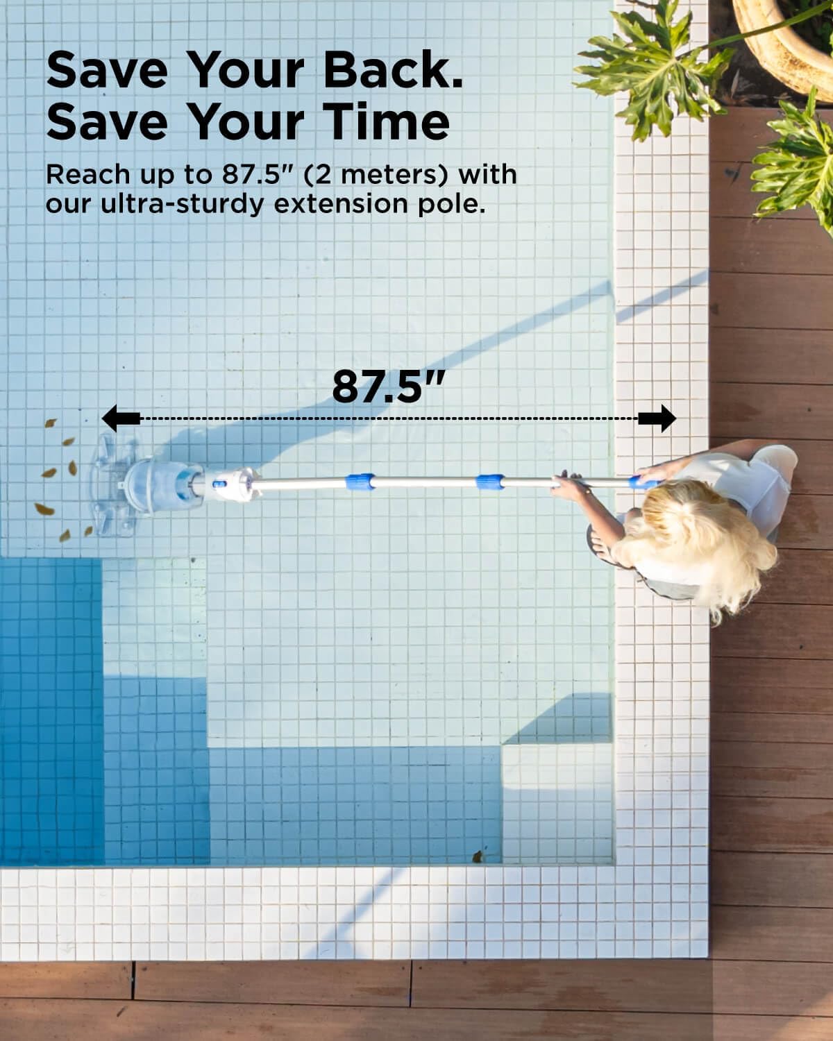 Detalle 1 de InoKraft Cordless Pool Vacuum 18.5 GPM