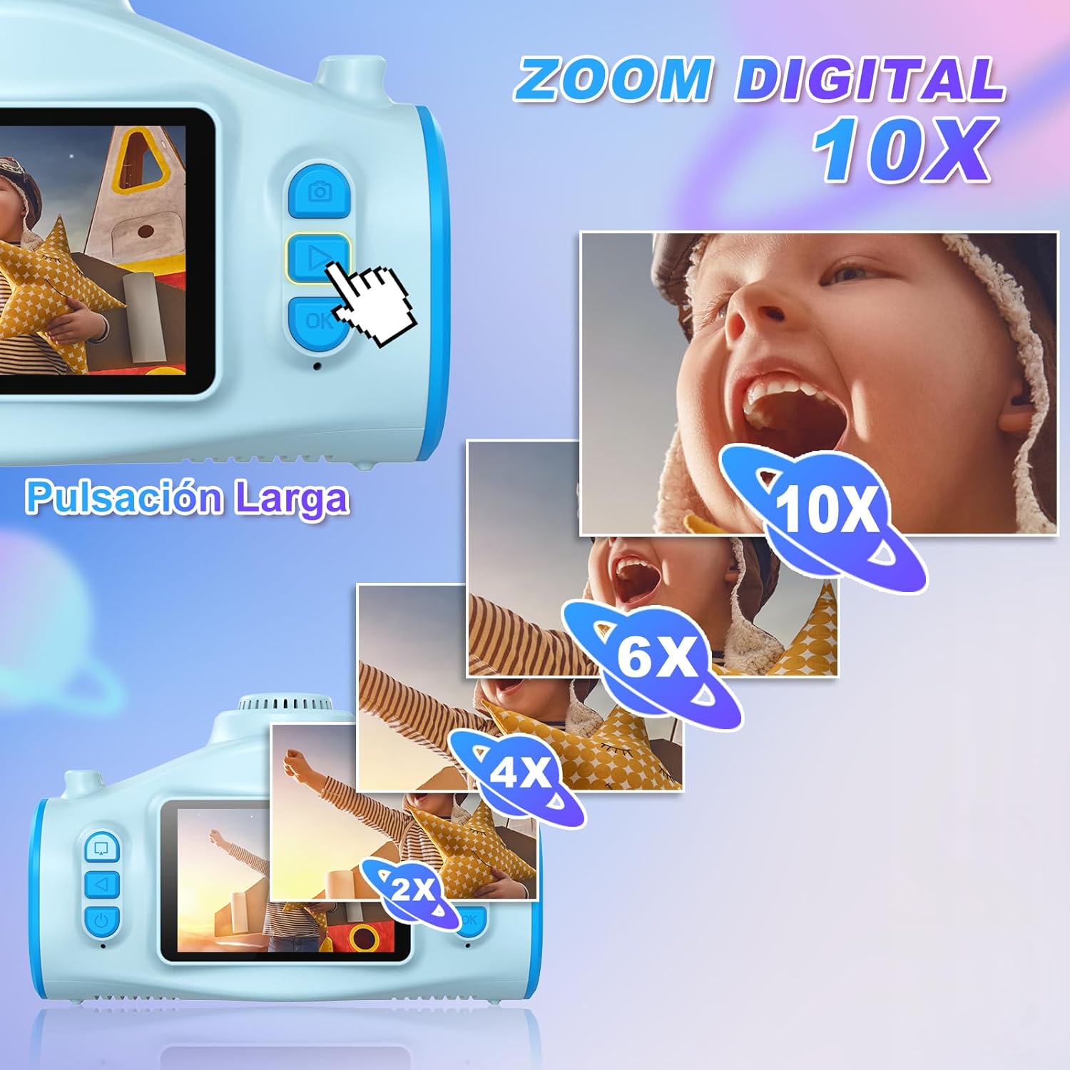 Thumbnail 5 de CHAKEYAKE Cámara Infantil de Fotos 1080P 📸 con Proyección y Trípode