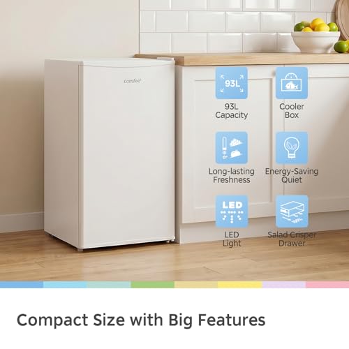 Detalle 2 de COMFEE' 93L Under Counter Fridge with Cooler Box (RCD93WH2UK(E))