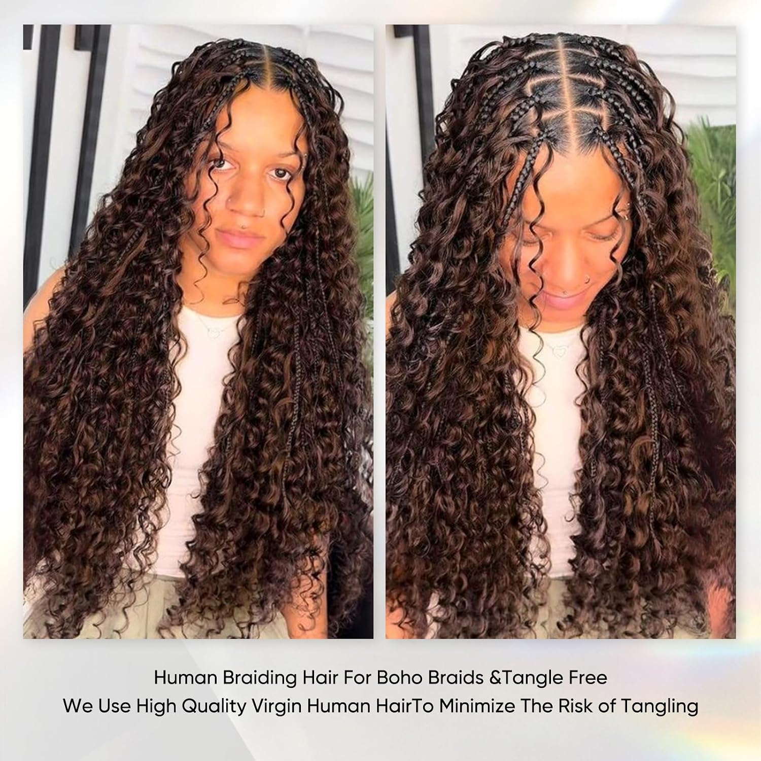 Thumbnail 5 de Human Braiding Hair 20 Inch 100g Deep Wave