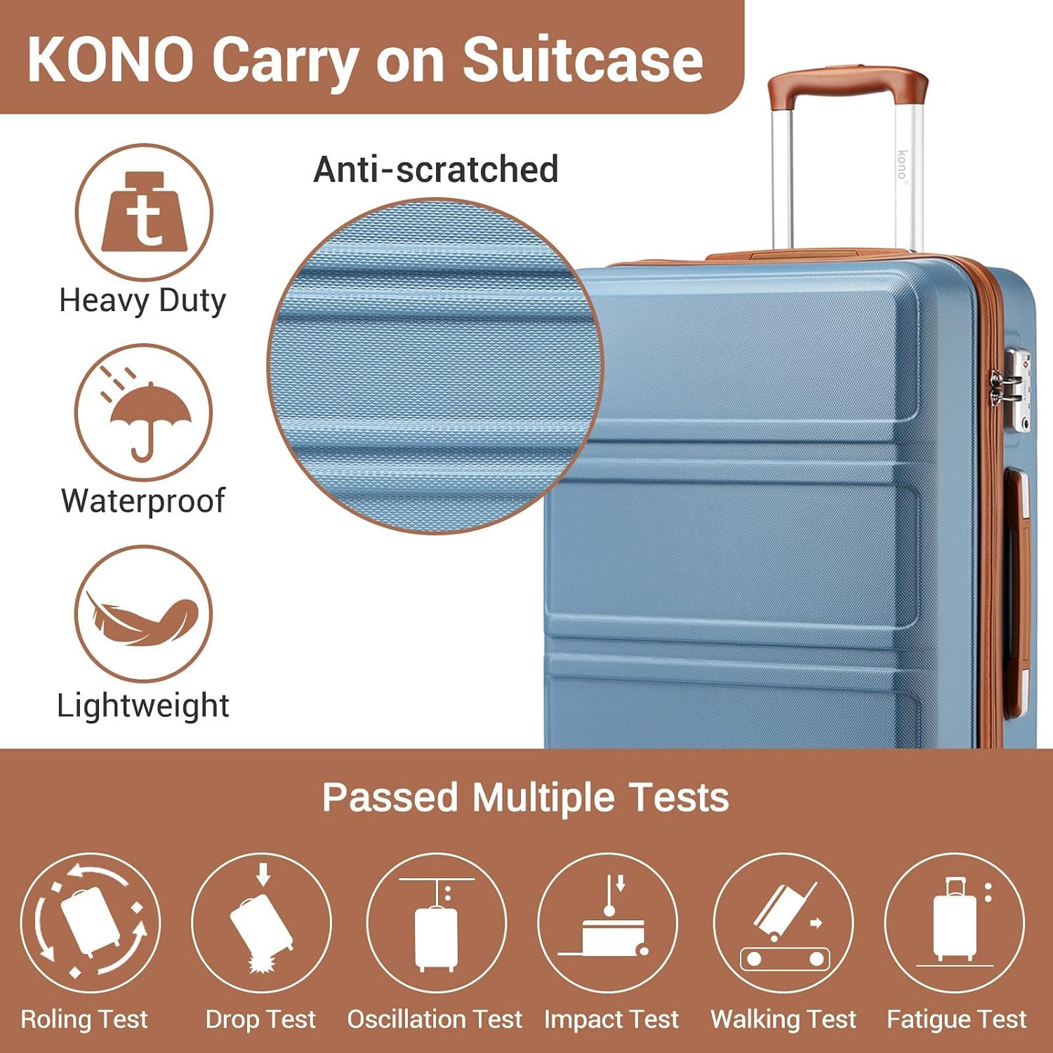 Detalle de Kono Fashion Hand Luggage 28" Trolley