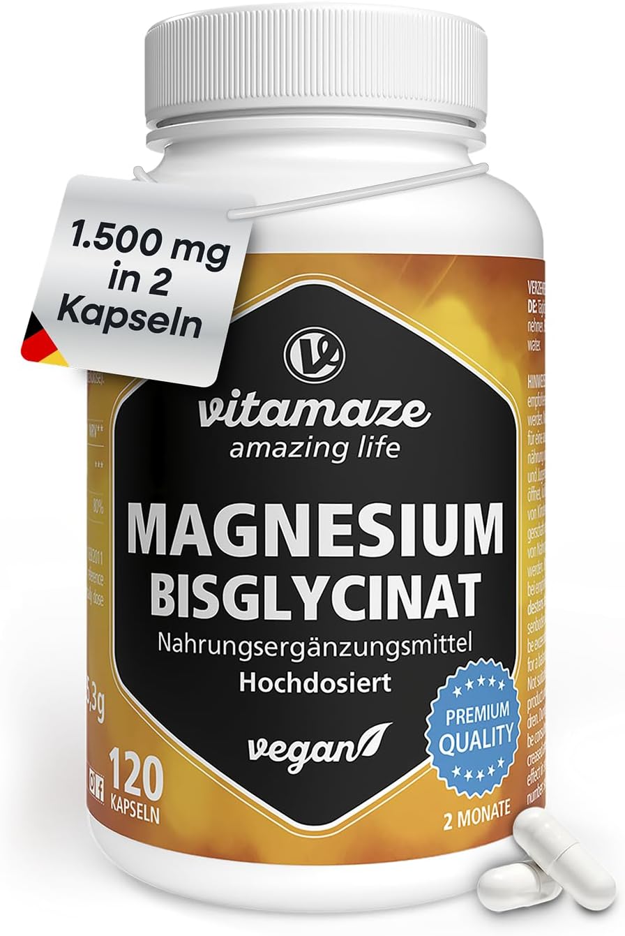 Detalle de Magnesium Bisglycinat 120 Kapseln 300 mg elementares Magnesium pro Tag đź’Š