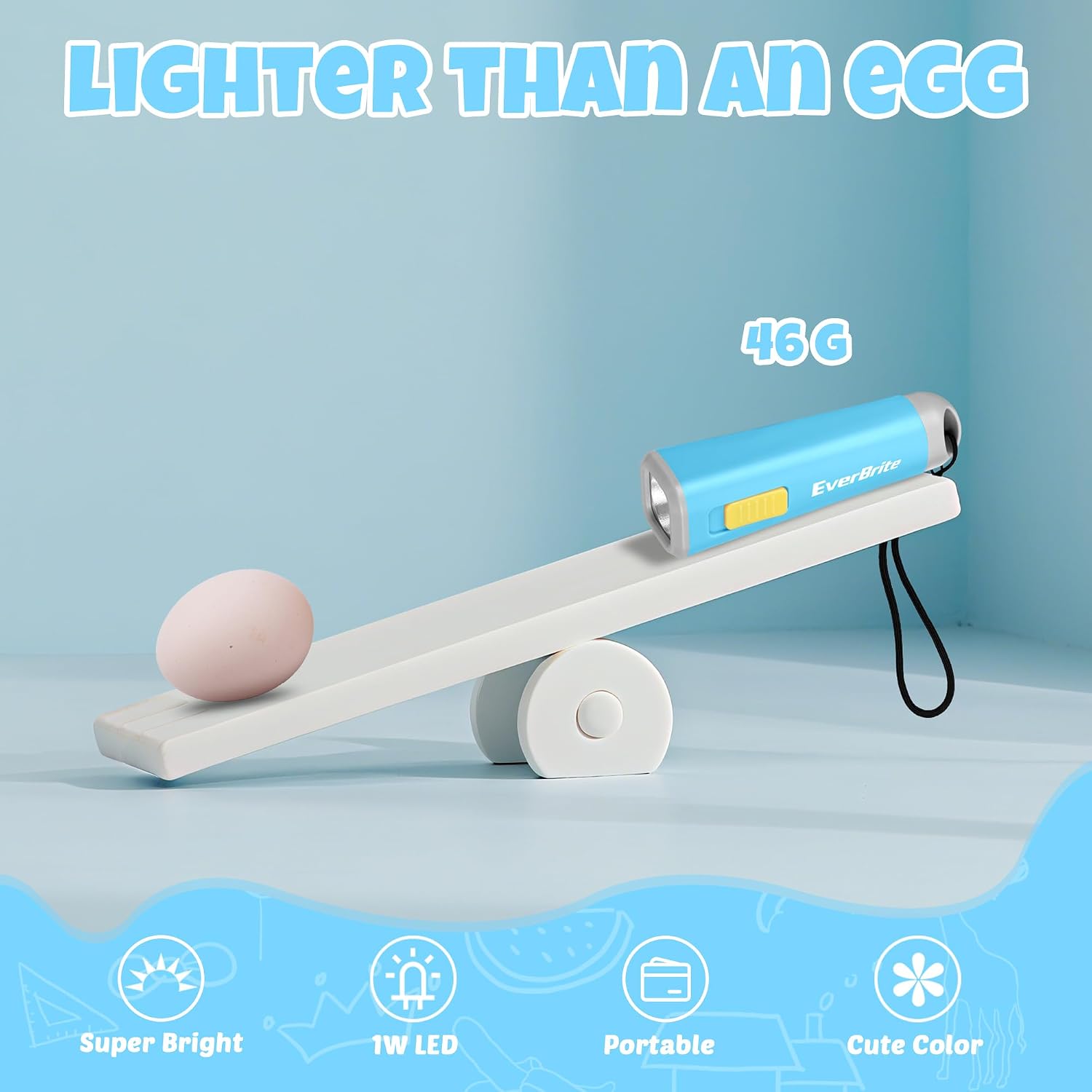 Thumbnail 2 de EverBrite Mini LED torch 46g blue