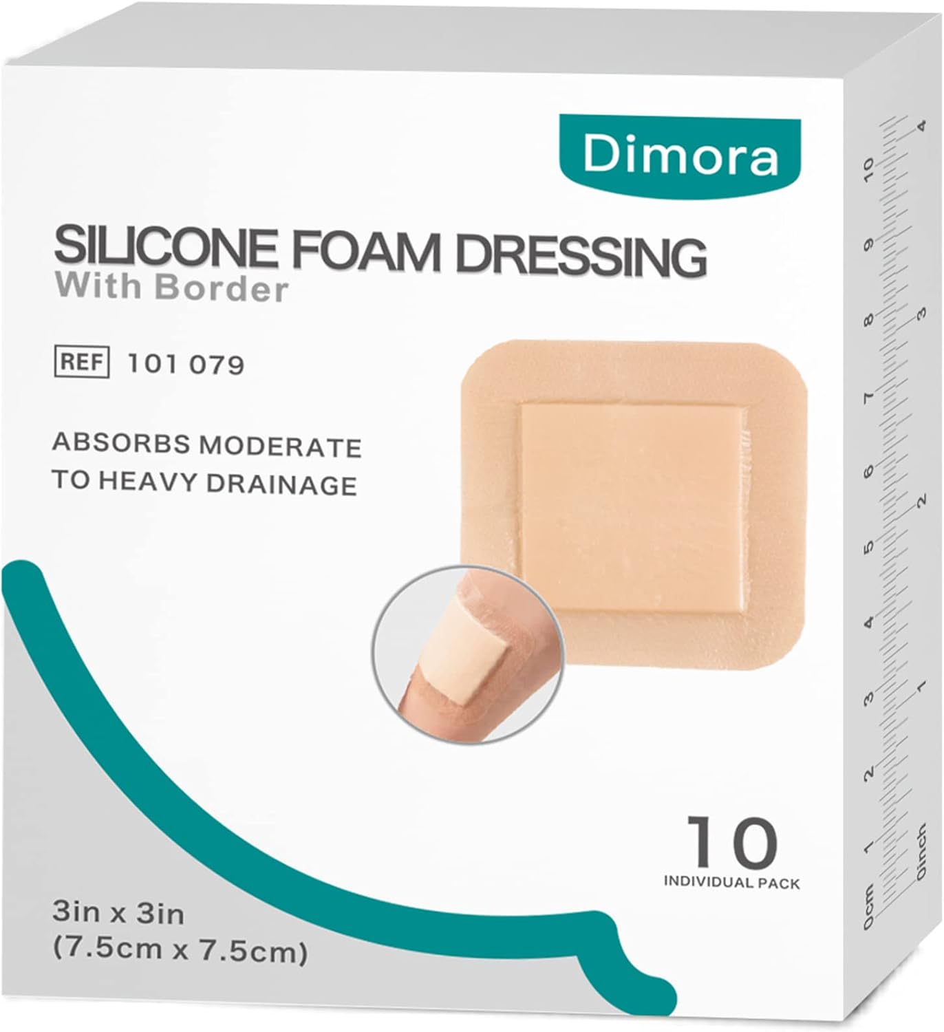 Detalle de Dimora Silicone Foam Dressing, 3" x 3