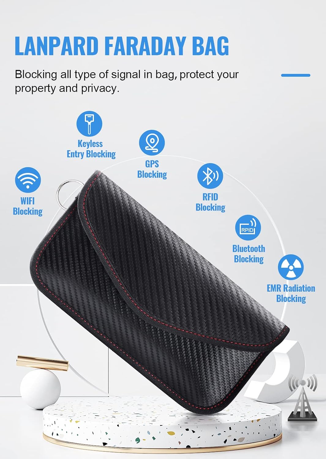 Detalle 2 de lanpard Keyless Go Faraday-Tasche 2 đ