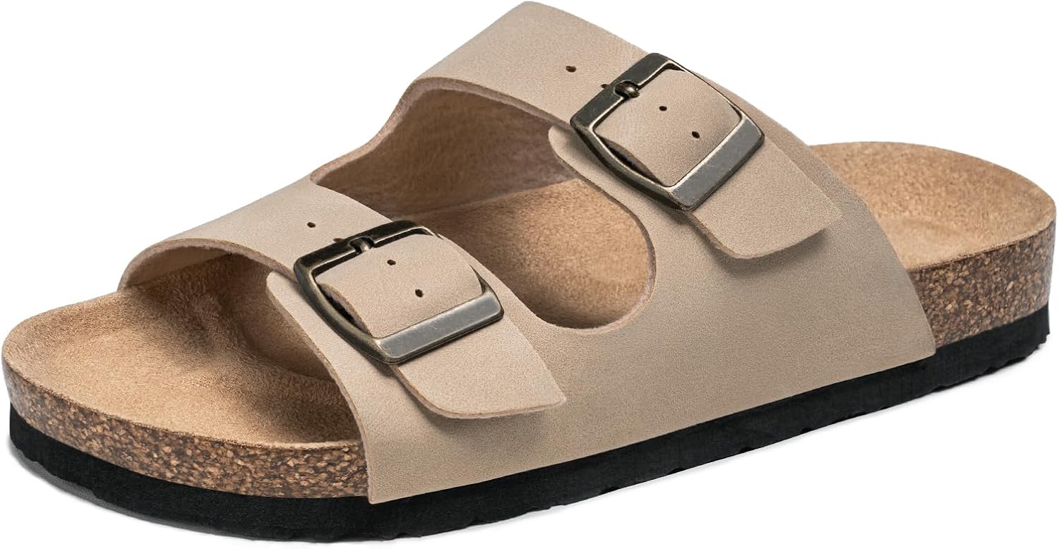 Thumbnail 6 de FITORY Glitter Slide Sandals with Adjustable Straps (Cork Footbed) for Boys & Girls