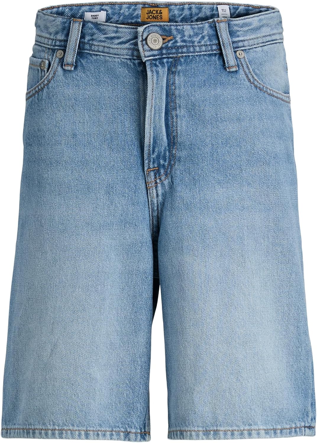 Detalle de JACK & JONES Boy Jeans-Shorts Loose Fit – Juniorgröße, robust und leger