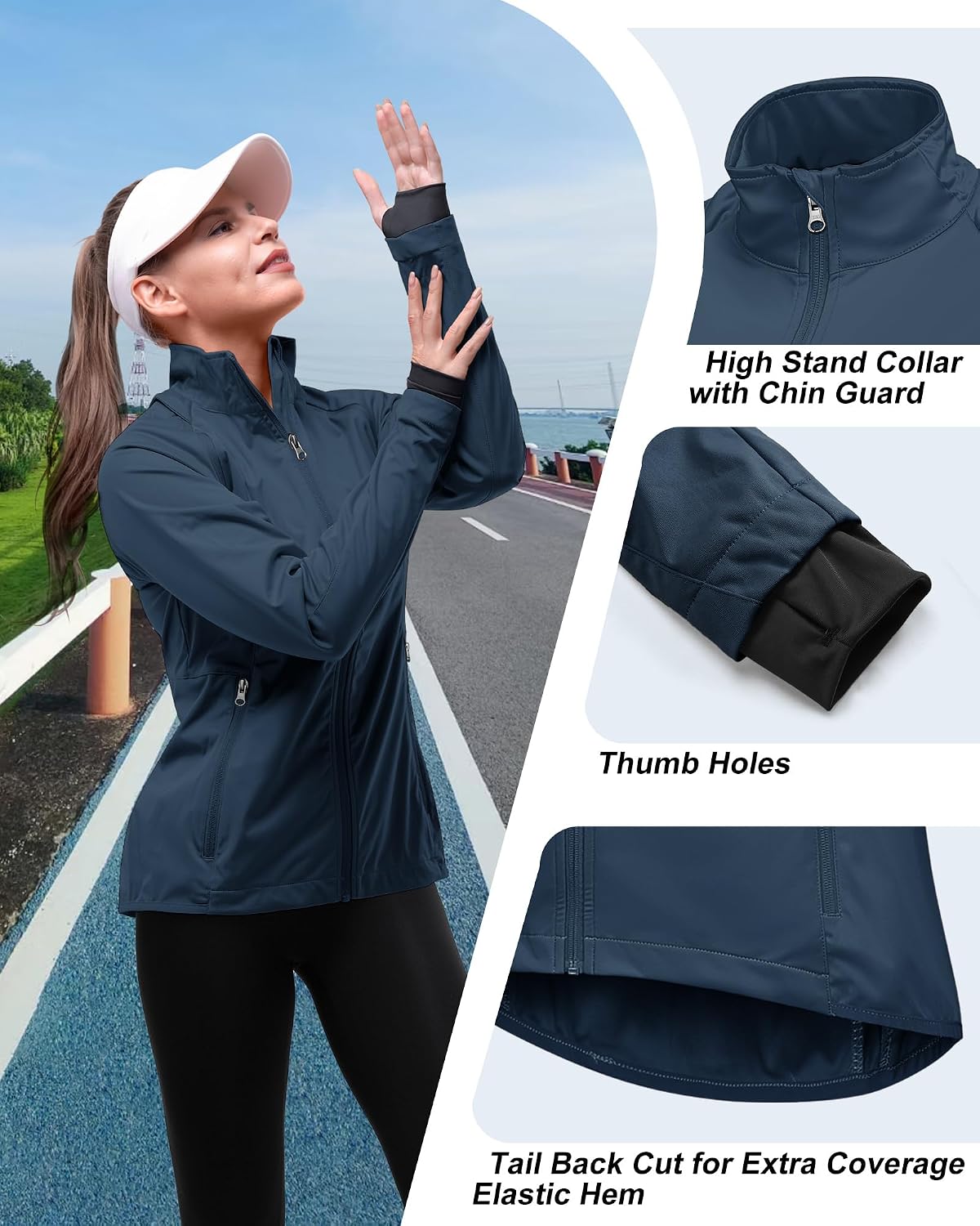 Detalle de 33,000ft Damen Fahrradjacke mit 8.000 mm