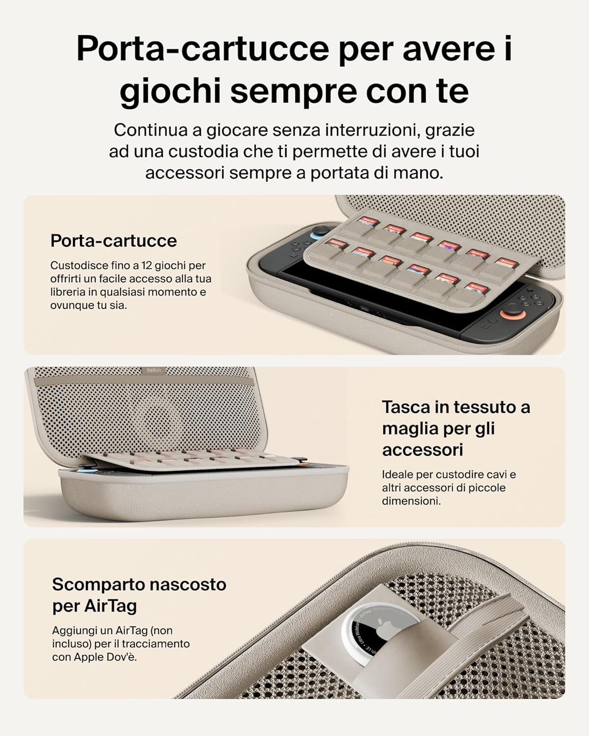 Thumbnail 4 de Belkin Gaming Custodia di ricarica per Nintendo Switch 2