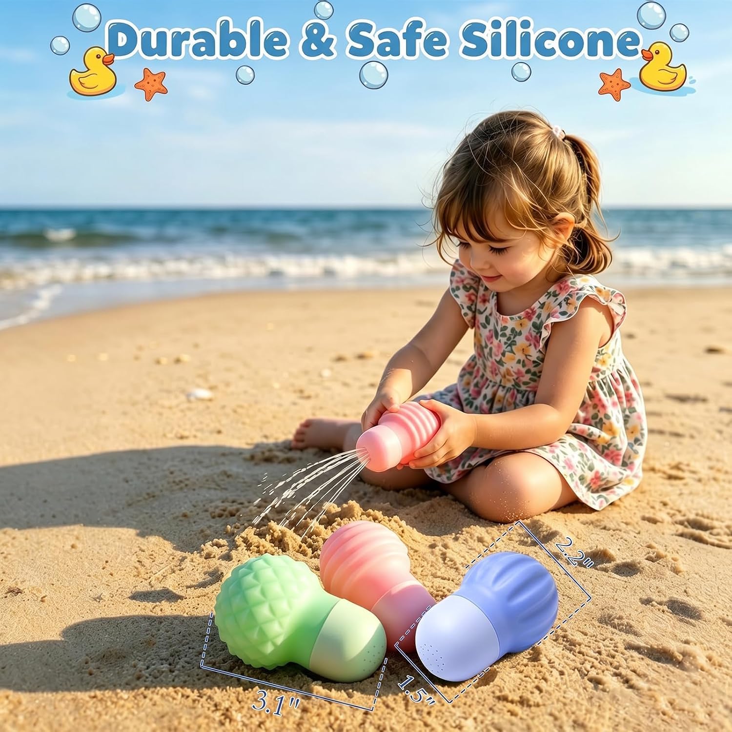 Thumbnail 5 de Sizobi Baby Bath Toys: Sensory Squeeze & Spray Water Play for Toddlers (Ages 1–3)