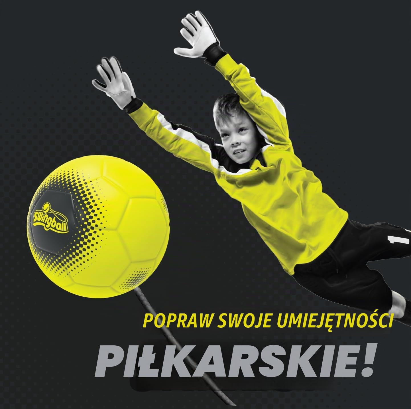 Detalle de Swingball Reflex – piłkarska gra treningowa z podstawą do napełnienia