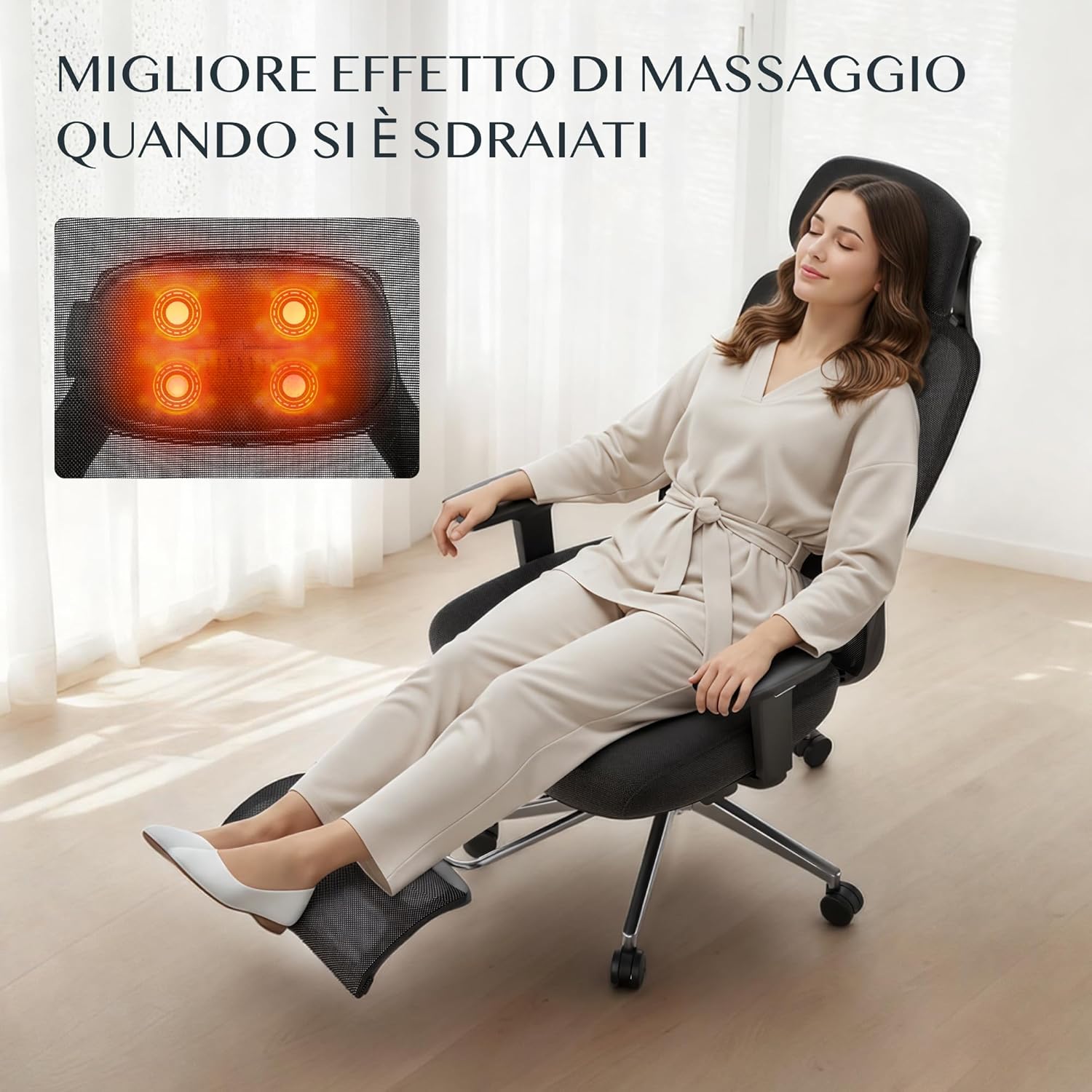 Thumbnail 4 de FLEXISPOT Sedia Ergonomica con Massaggio 11,5 cm