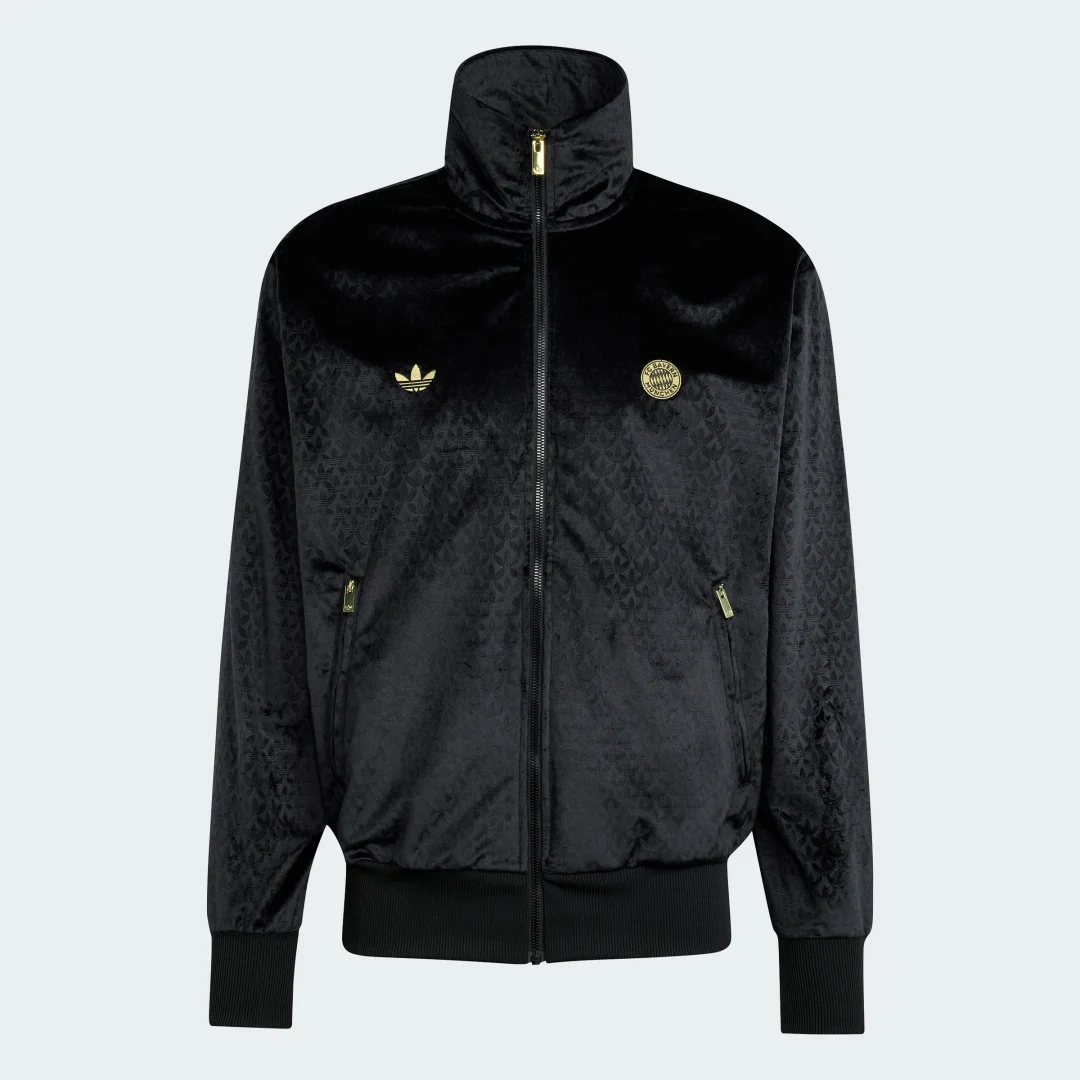 Detalle de Chaqueta deportiva FC Bayern de Adidas – Negro