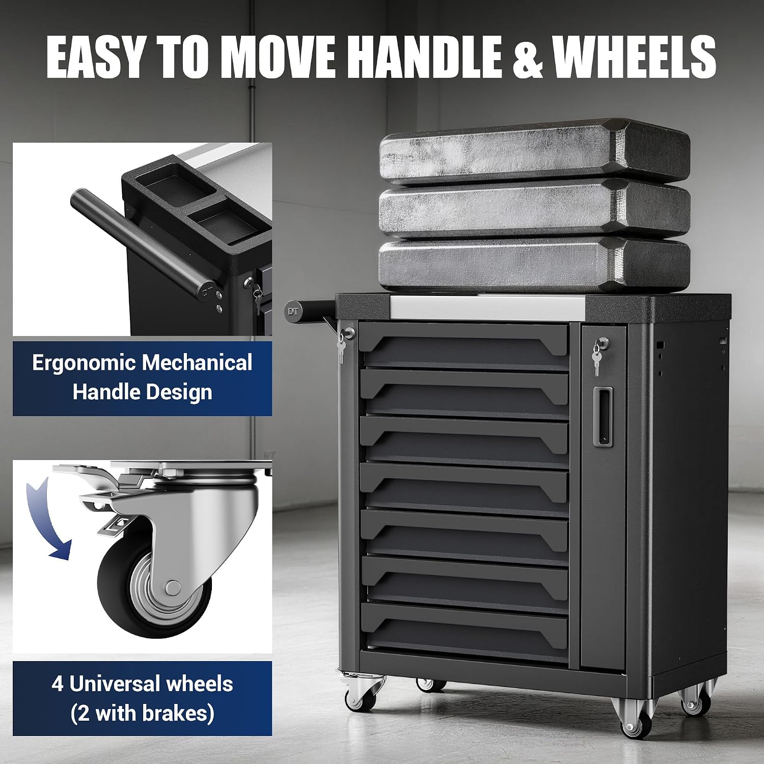 Thumbnail 6 de PHLEX 7-Drawer Rolling Tool Chest