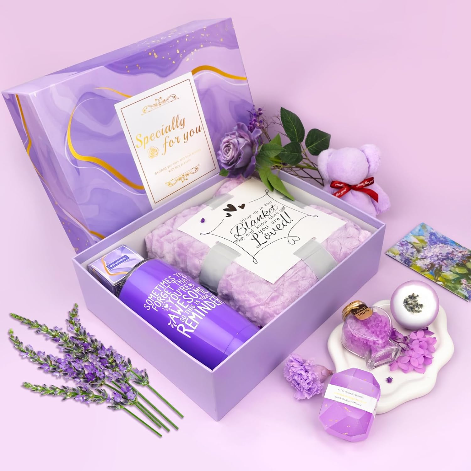Thumbnail 6 de Lavendel Spa-Korb für Frauen 16-teilig
