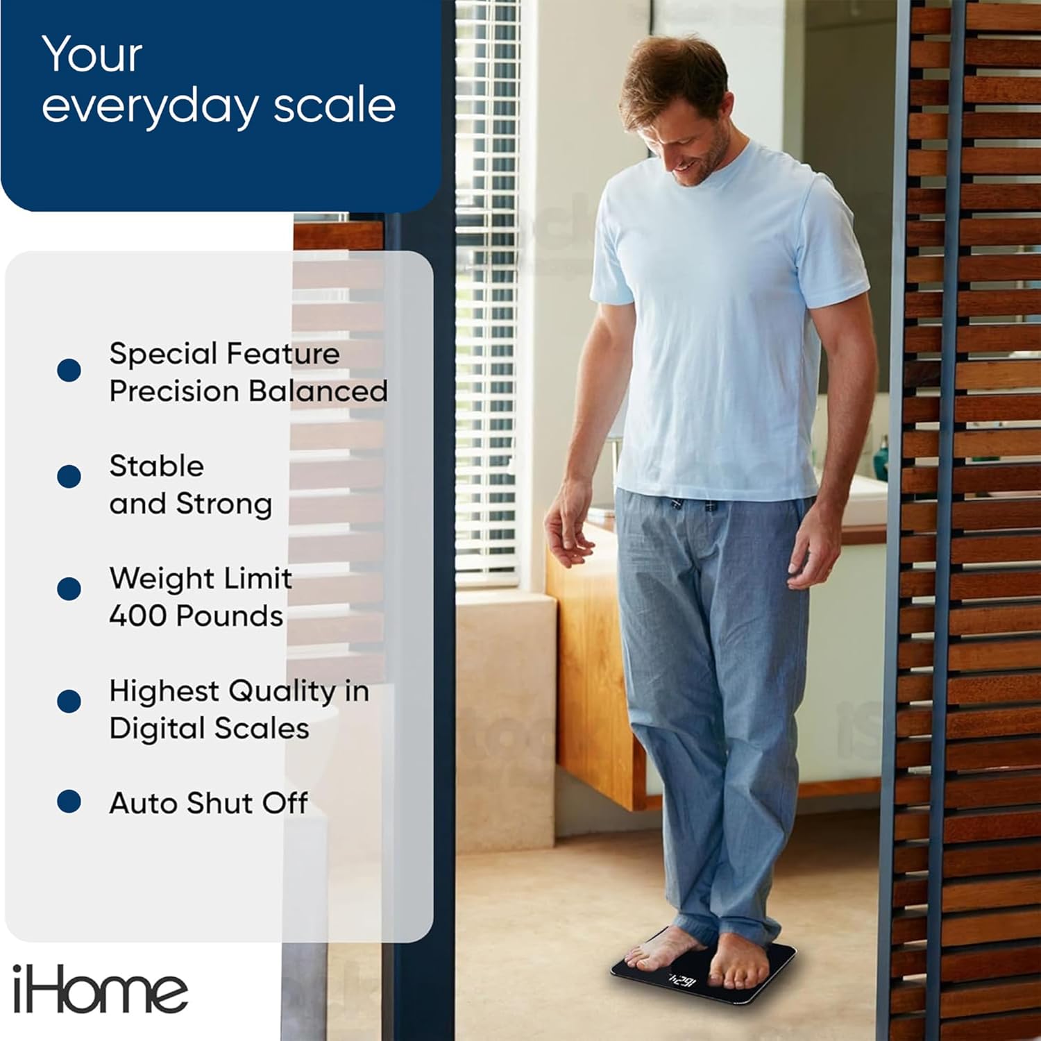 Thumbnail 6 de iHome Digital Scale: 0.1 lb Precision, 400 lb Capacity