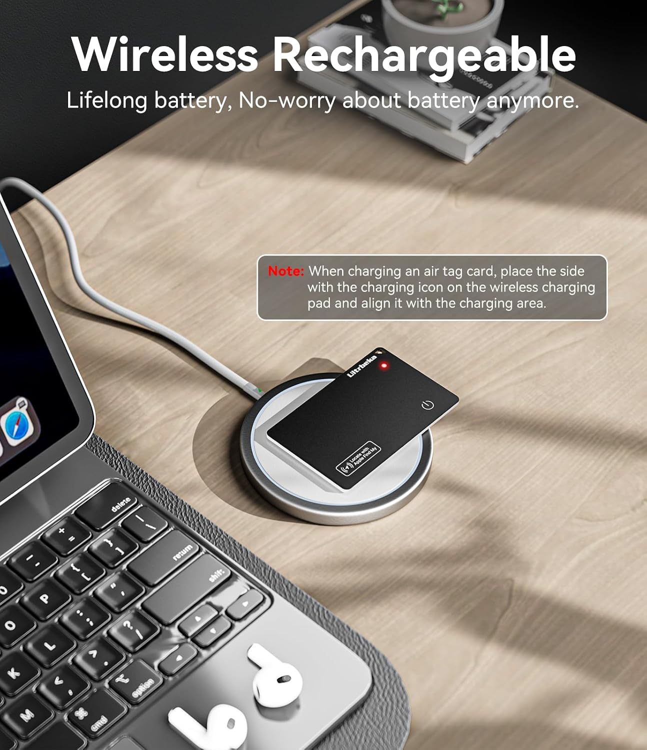 Detalle de Ultrbeka Ultra-Thin Wallet Tracker Card 0.07in