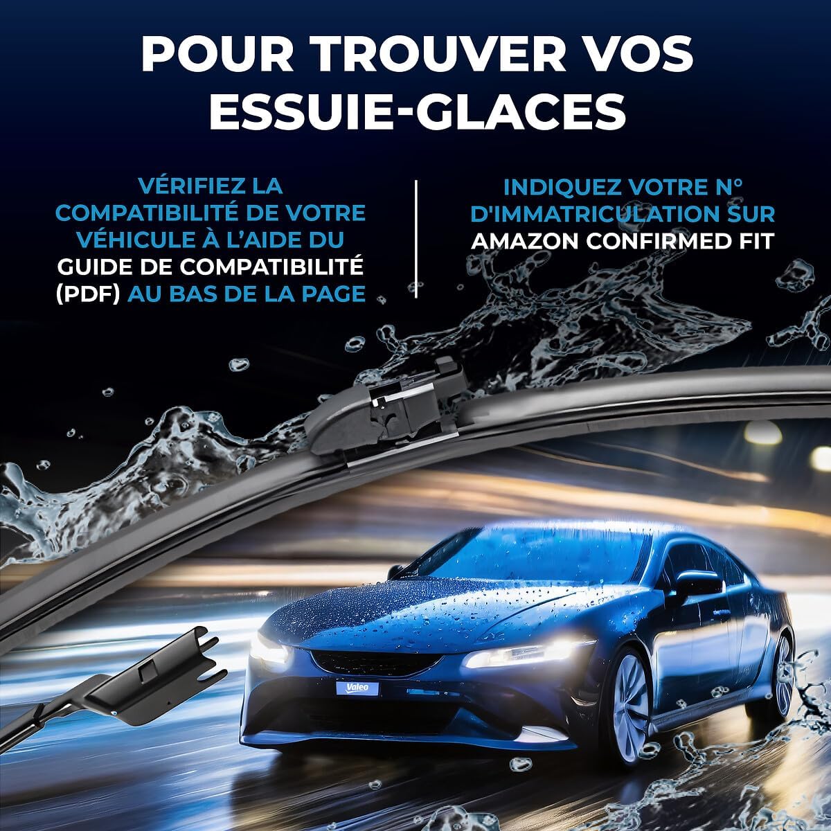 Thumbnail 2 de VALEO Silencio Balai d'essuie-glace VF934 2 unités – 650/400 mm, conducteur gauche