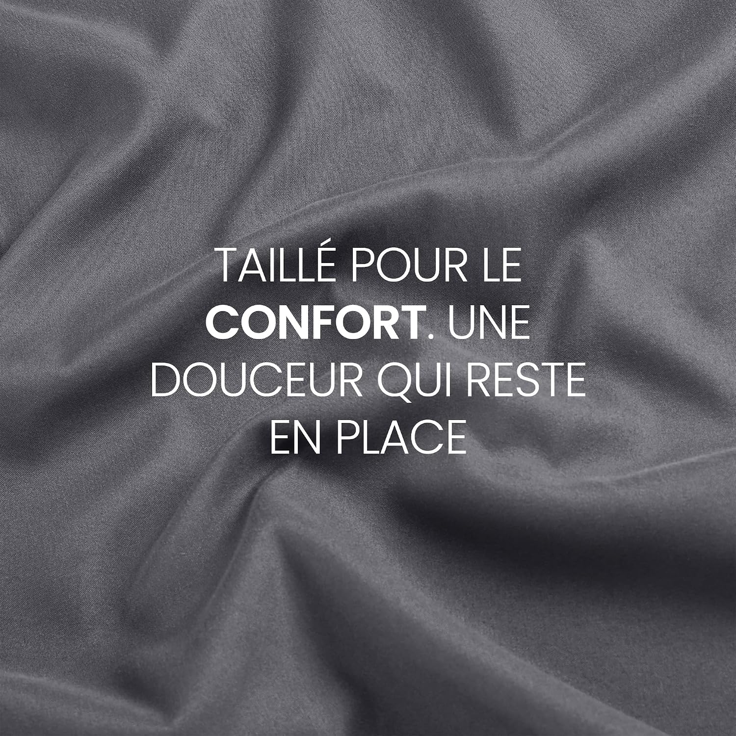 Thumbnail 6 de Utopia Bedding Drap-housse gris 180 x 200 cm – Oeko-Tex, bonnets 35 cm, microfibre brossée