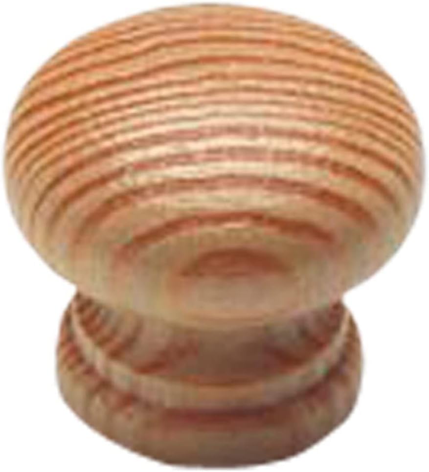 Bulk Hardware BH05189 Lot de 4 boutons de porte en pin percé laqué 40 mm