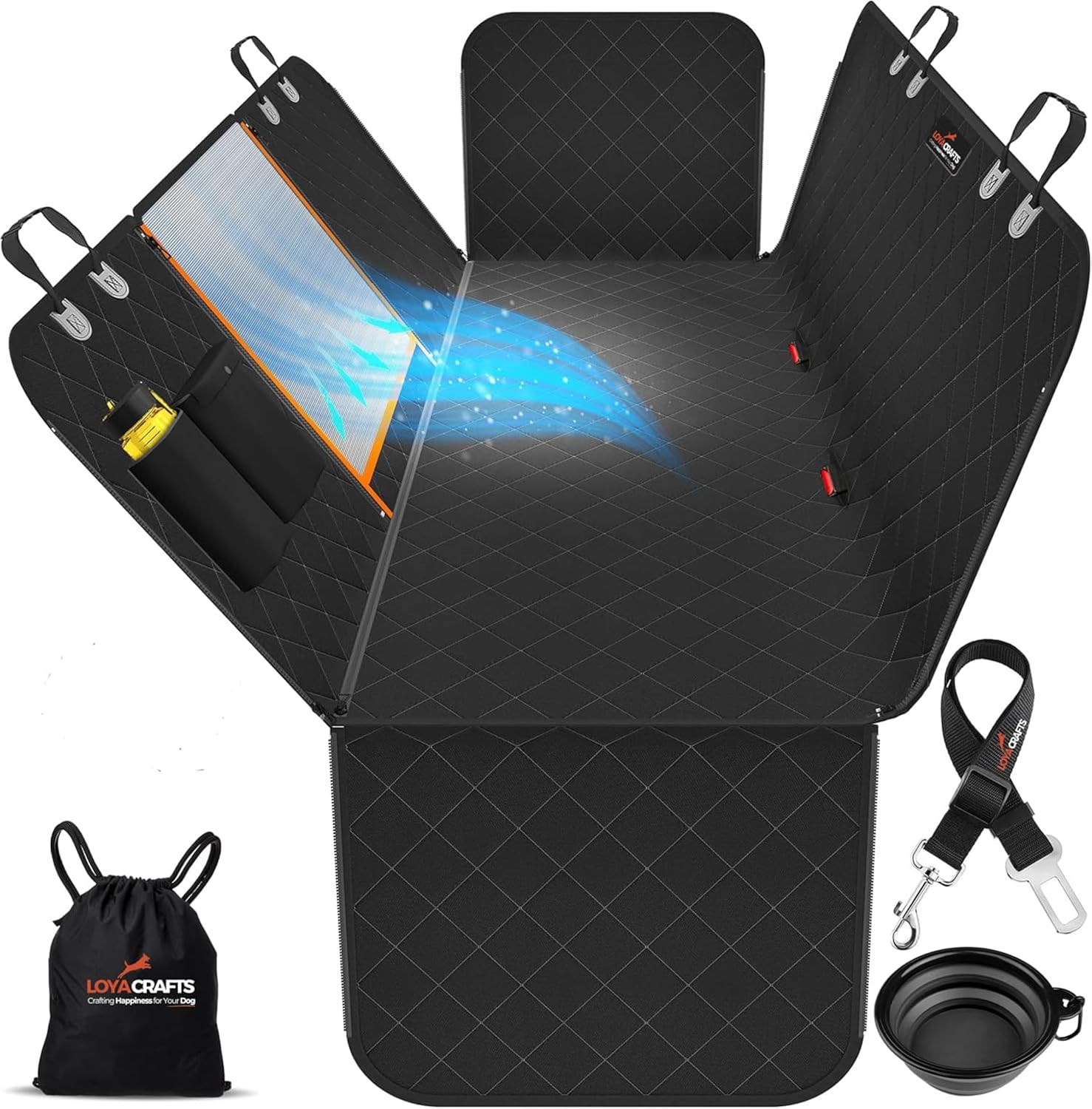 Detalle de Dog Car Seat Covers 600D Waterproof