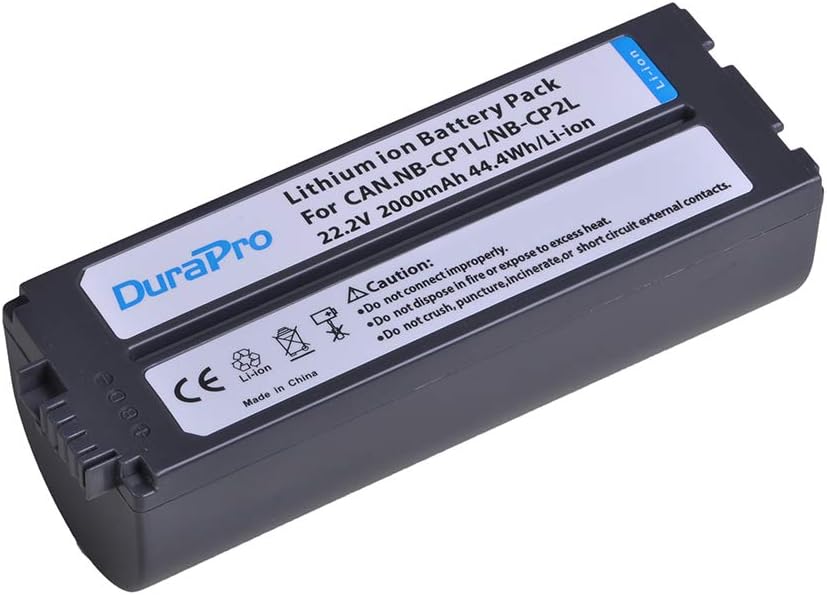 Detalle 2 de DuraPro NB-CP2L Akku mit 2000 mAh für Canon SELPHY (kompatibel zu NB-CP1L / NB-CP2L)