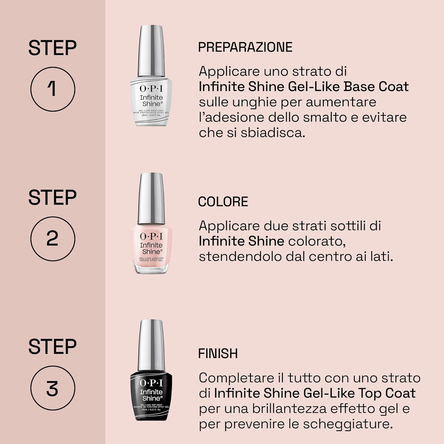 Thumbnail 5 de OPI Infinite Shine smalto rosa effetto gel a lunga durata, senza lampada UV (15 ml)