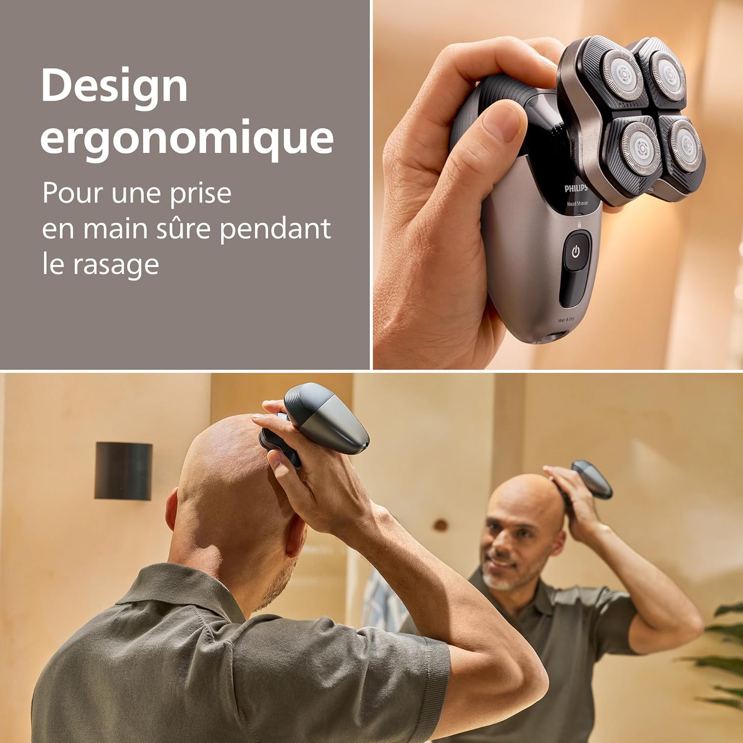 Thumbnail 5 de Philips Head Shaver Pro 7000 Series HS7980/15 90 min