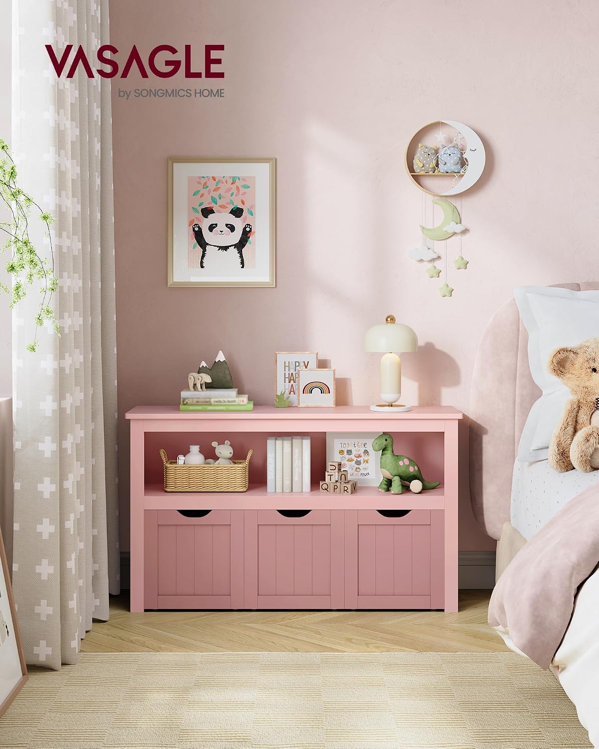Detalle 2 de VASAGLE LHS380R02 Spielzeugaufbewahrung 60 cm