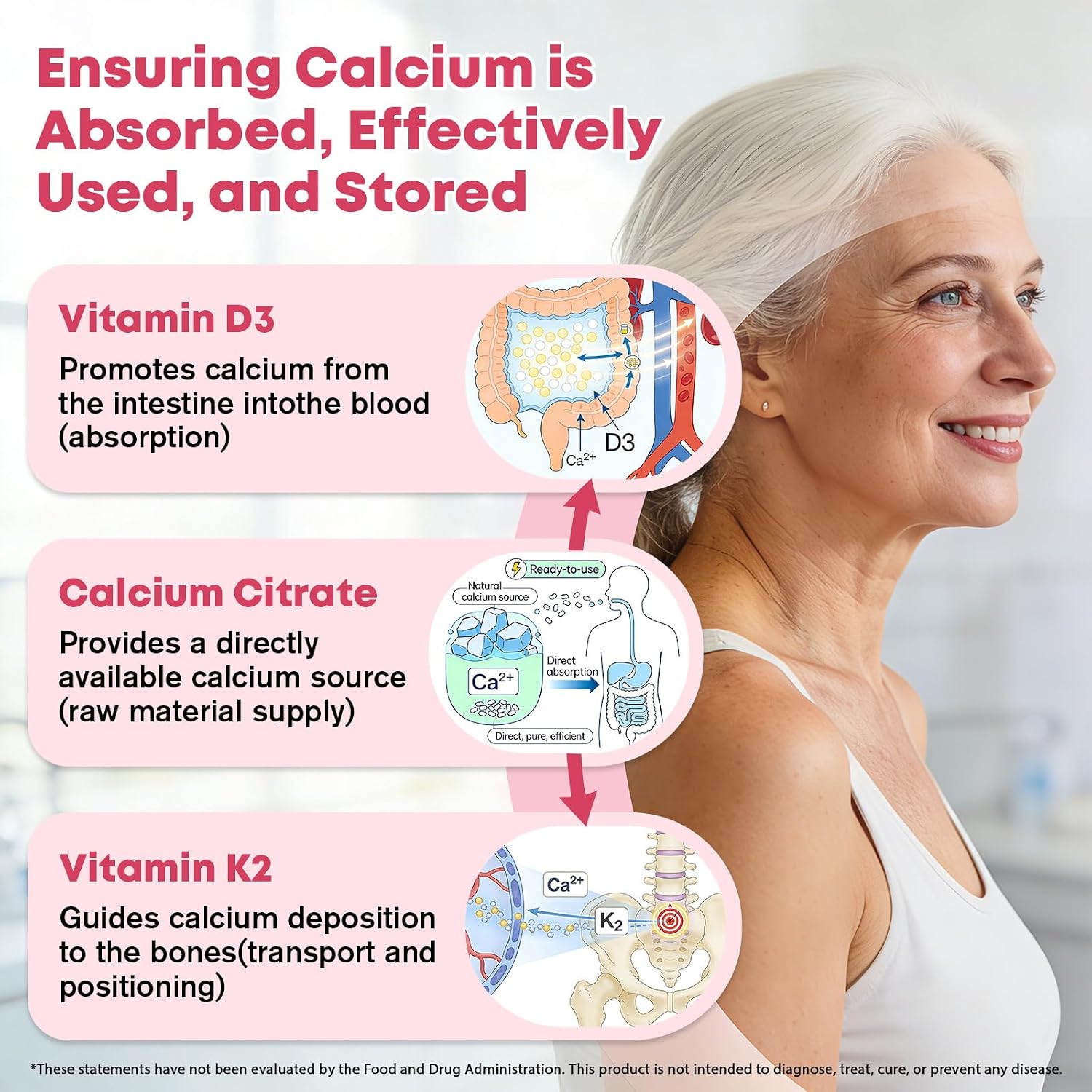 Detalle de Calcium Citrate Gummies, 60 Count