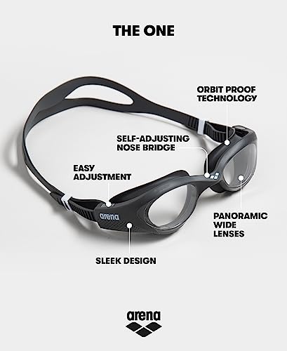 Detalle 2 de ARENA The One: Gafas de Natación Unisex con Lentes Amplias, Antiempañamiento y Protección UV