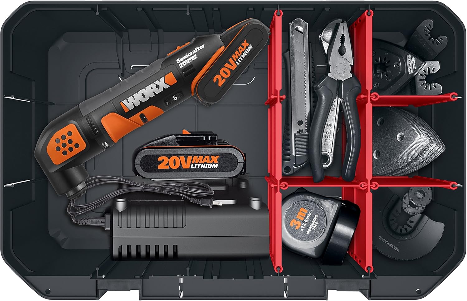 Thumbnail 6 de Mallette de rangement WORX WA0071 – Organisation pratique pour outils et accessoires