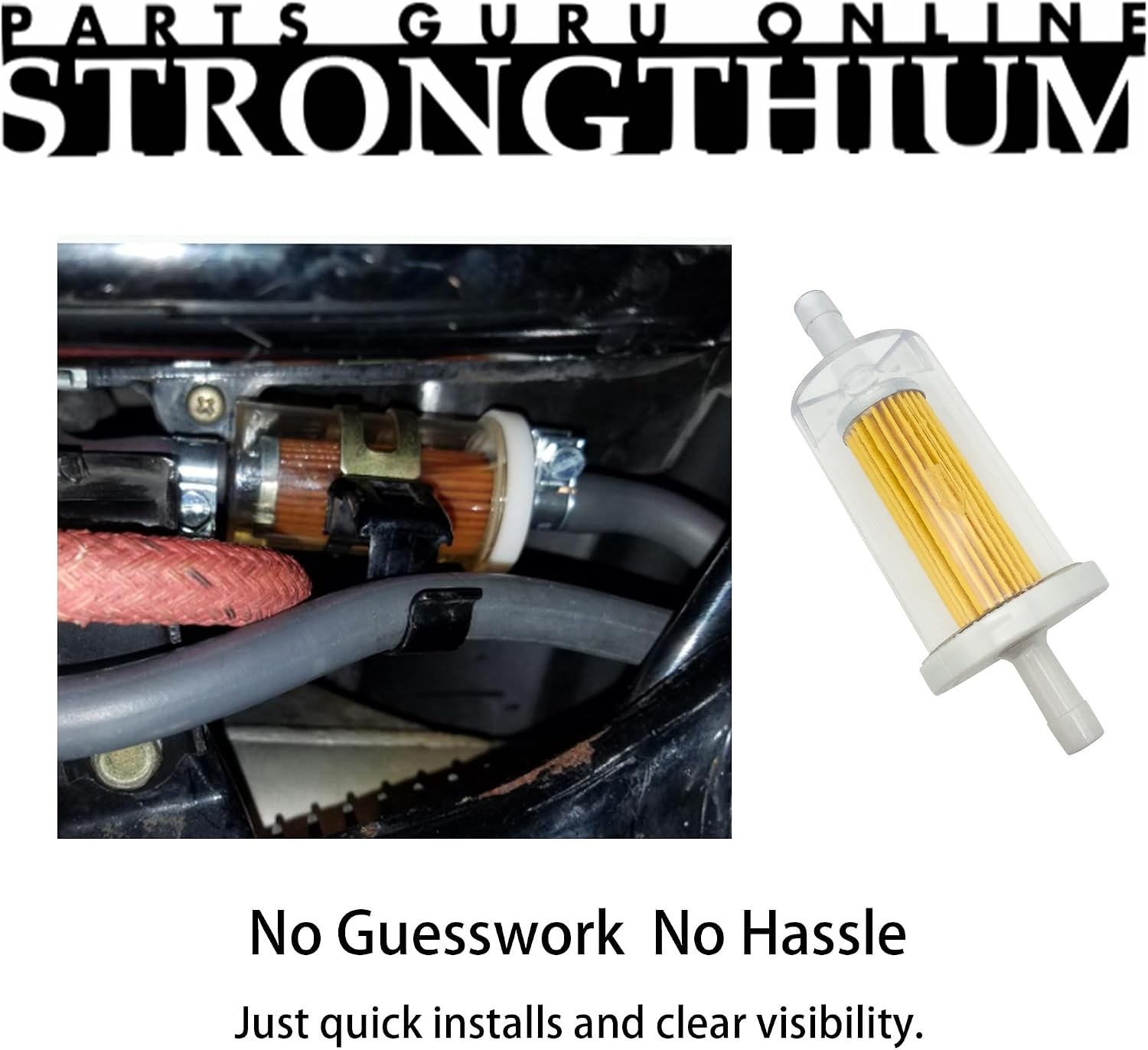 Detalle de Strongthium 6mm Fuel Line Hose Kit for Briggs & Stratton Small Engines (1M Hose) + Filter, Valve & Clamps