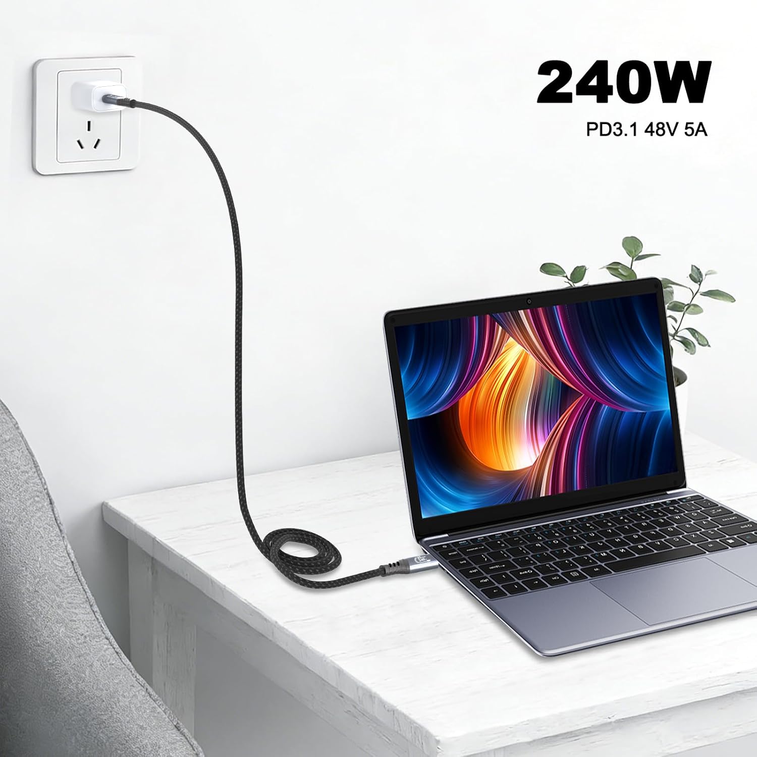 Detalle 2 de EUDOBEL USB-C Kabel 20 Gbps 0,5 m