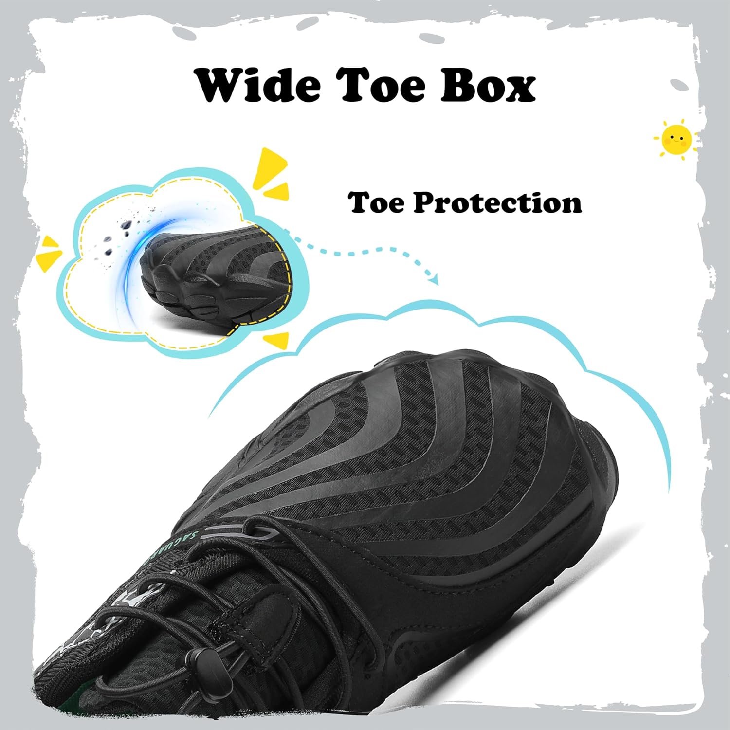 Thumbnail 1 de SAGUARO Barfußschuhe Kinder Outdoor – flexible Minimalistenschuhe für Jungen und Mädchen, Gr. 24–36