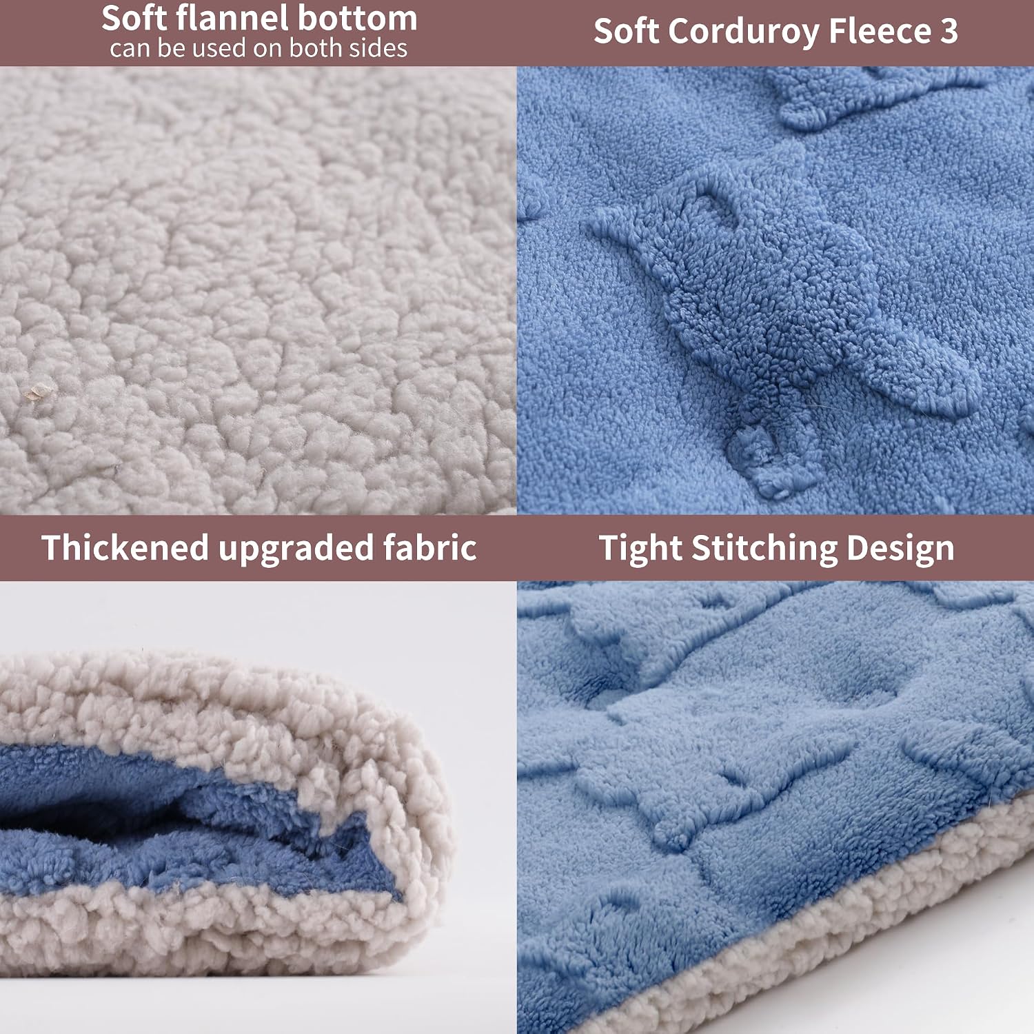 Detalle 2 de EursurePet Self Warming Cat Bed, 28 x 22-Inch Reversible Washable Mat