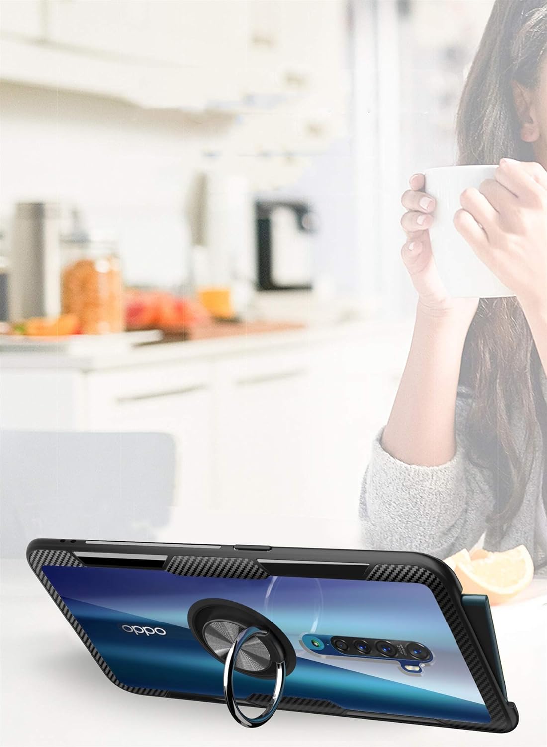 Thumbnail 4 de SORAKA Oppo Reno2 Hülle mit 360 Grad Ring