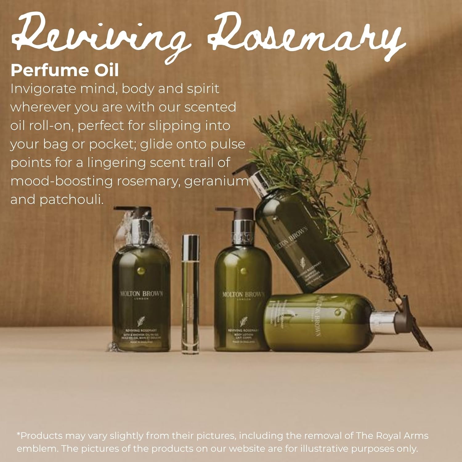 Detalle 2 de Molton Brown Reviving Rosemary Perfume Oil Roll-On (10 ml)